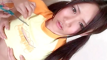 Nippon teenie whacks ching-wa, flips XXX kicks with chilly creamy cone.