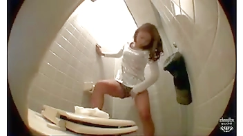 Sexy nippon girl gets fucked in a Tokyo bathroom