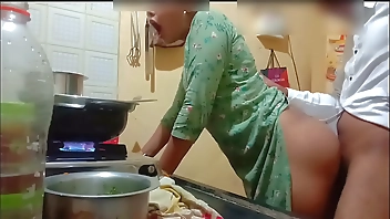 Indian sexy wife got fucked while cooking