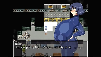 Shipwrecked Spaceship Todoroki [Monthly Patreon choice Hentai game] Ep.11 first blowjob in the ship corridor