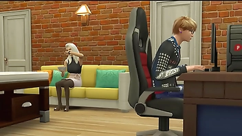 माँ अपने बेटे को एक कामुक मालिश की पेशकश करती है ताकि उसके लिए अपनी प्रेमिका से इतना अलगाव न सहना आसान हो - माँ और बेटा