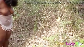 Local Village Girl With A ssbbw Ass Gives Blowjob And Fucked By the Watchman in the Bush With His Big Black Cork Hardcore Somewhere in Africa