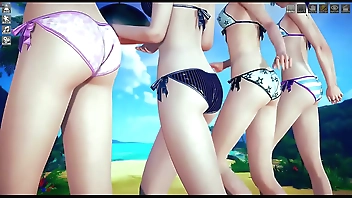 Big Tits Long legs being played in the Park in Hentai