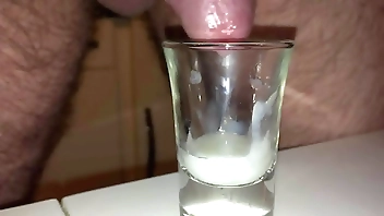 cum in shot glass