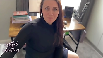 Creampie Stepmom while she takes a work call