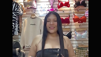 I asked a panty saleswoman to fuck me in her store
