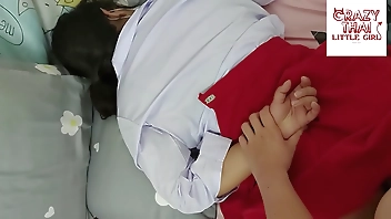 Lovely Thai Student Unifrom With Red Skirt Have Sex With Her Boyfriend