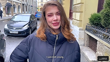 A Simple Request on the Street Ended with an Unexpected Ending - Cum on Pussy and Put on Panties