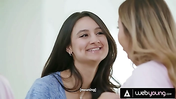 Babes Eliza Ibarra, Kyler Quinn, Kimmy Kimm, & Nicole Doshi Compete In Nipple Sucking & Face Fucking