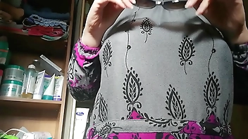 Your teacher comes home from school and shows you her sweaty and dirty panties and pantyhose