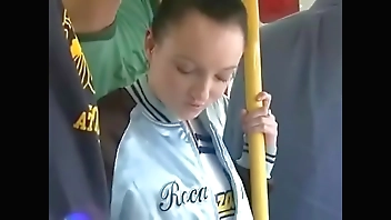 Jenny Anderson groped on bus by 2 guys and gets creampied in both holes