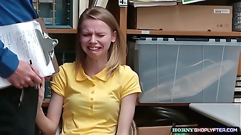 Lovely teen shoplifter Catarina gets banged