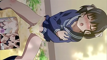 Cute girl sucks cock and enjoys sex (Uncensored Hentai)