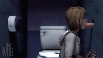 Max meets a cock in the glory hole - Life is Strange - Credit on GreatM8