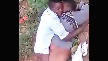 Old couple fucking outdoor in South Africa