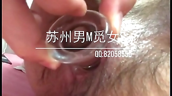 苏州贱男M玻璃肛塞自慰调教肛门找女S交友虐肛
