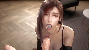 3D Compilation Tifa Lockhart Blowjob and Doggy Style Fuck Uncensored Hentai