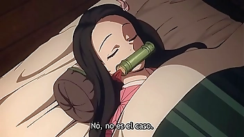 kimetsu no yaiba 5 sub español gente rara y grande con y blka bla bla