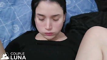 Blowjob Wife Taking a Big Cock in Her Hairy Pussy Full of Cum Inside!