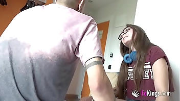 Young dude picks up girls to fuck right in the beach.