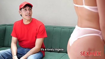 SEXMEX - SHE FUCKS THE DELIVERY GUY . EMILY THORNE