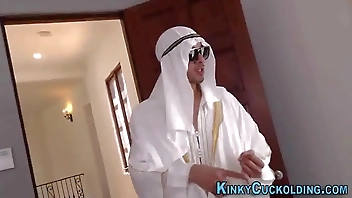 Arab wife rides black dicks