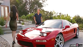 Car broken down but picked up by an evil mature MILF