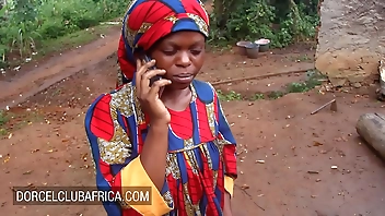 Brunette ebony hooks up with a stranger