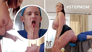 BANGBROS - British MILF Emma Butt Gets Massage From Her Cheeky Stepson Sam Bourne