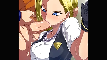 android 18 face fuck by krillin
