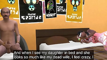 मेरे कमरे में प्रवेश करने के बाद मेरे पिताजी ने मुझे बकवास किया और कहा कि मैं अपनी माँ की तरह दिखती हूँ