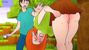 Steve stole Alex's panties in Minecraft ! Hentai Cartoon Parody