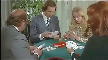 Fucking under the table almost caught by mom