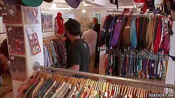 Big boobs MILF anal fucked in public