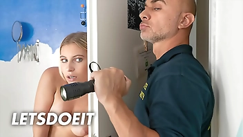 Perfect Slutty Traveler (Lilly Bella) Fucking Abroad With Big Dick Security Guy (Christian Clay) - HORNY HOSTEL