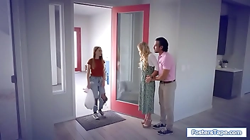 Milf and stepdad share teen stepdaughter