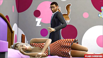 काम के नशे में घर आने के बाद पिताजी सो रही बेटी को चोदते हैं - पारिवारिक सेक्स वर्जित - वयस्क फिल्म - निषिद्ध सेक्स