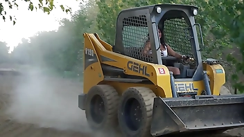 Sexy Indian Girl Driving Bobcat - Maya