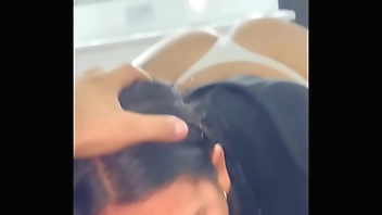 THE PERFECT ANGLE TO APPRECIATE THE BIG ASS OF THE HORNY LATINA
