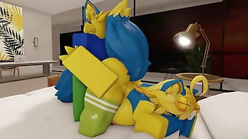 Furry Noob Couple Fucking In a Modern Robloxian House