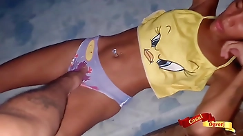 I ate my stepdaughter's ass and pussy, I came and continued fucking.