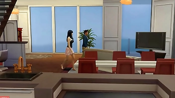 भाई एक शॉवर लेने के बाद गर्म बहन सो जाता है