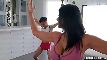 Huge tits MILF yoga instructor fuck