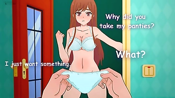 He stole a girl's panties and she had to run naked after him ! Overflow Abridged , Hentai, Cartoon, Parody !