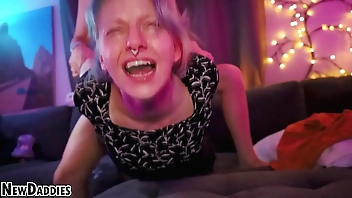 Blonde Cum Dumpster Gets Screaming Orgasm