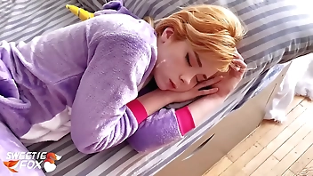 Babe Blowjob and Hard Pussy Fuck in the Morning POV - Facial in the Kigurumi