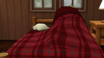 बेटी कोरोना वायरस के कारण घर पर अलगाव के दौरान अपने पिता को आकर्षित करती है