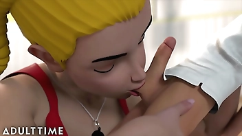 ADULT TIME - Giantess MILF Professor & Hentai Bondage - Hentai Sex University