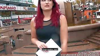 Rothaarige Studentin beim Sexdate Casting in Berlin abgeschleppt EroCom Date Story