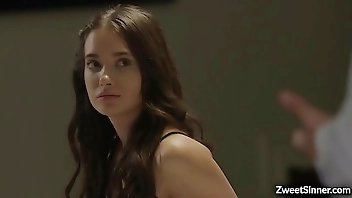 Sexy stepdauther Gia Paige cant hide her feelings for her stepdad Marcus London after seeing each other and they induldge into a hot sexual encounter.